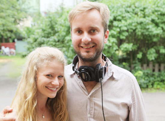 Emilie de Ravin ja ohjaaja Samuli Valkama - kuva: Pekka Mustonen / Bronson Club